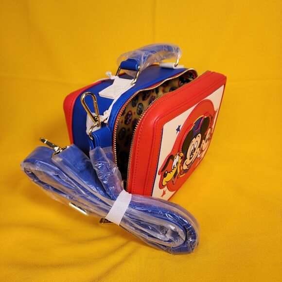 Loungefly Disney Mickey and Friends Classic Lunchbox Crossbody Bag NEW - Picture 9 of 12